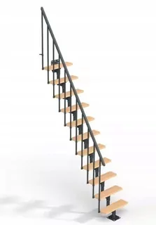 MODULÁRNE SCHODY DOLLE DALLAS 300 CM ČIERNA BUK